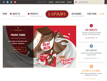 Tablet Screenshot of liparifoods.com